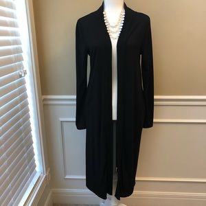 NWOT Black duster cardigan size medium